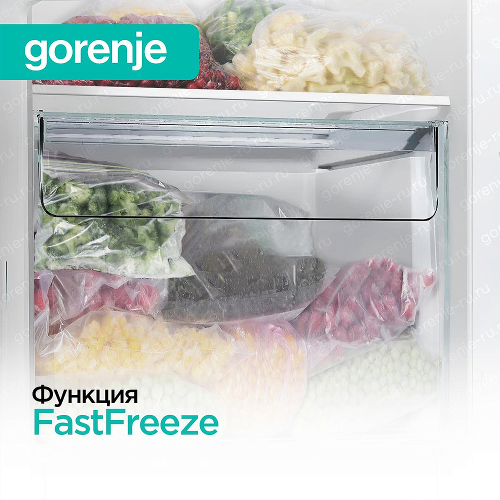 Отдельностоящий холодильник Gorenje NRK6202EBXL4