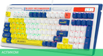 Клавиатура A4Tech Bloody B950 синий/белый