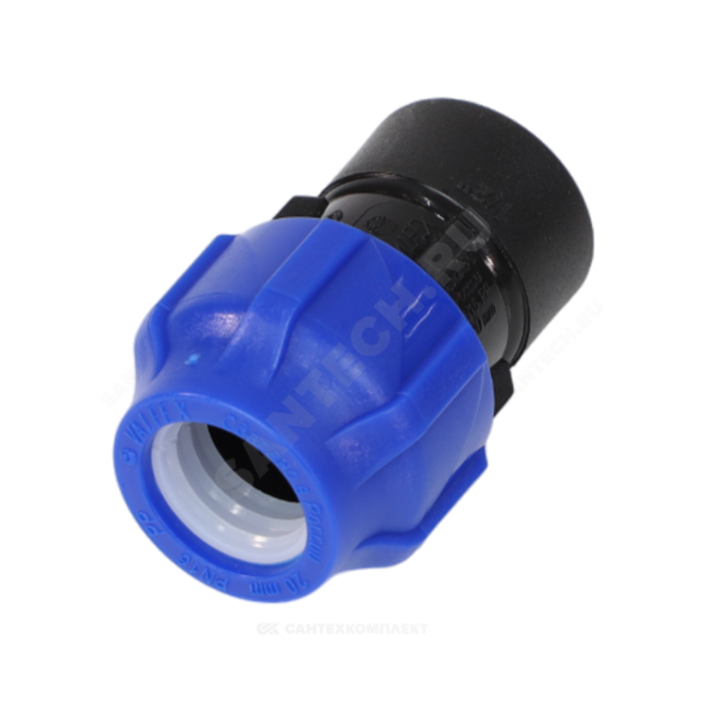 Муфта компрессионная ПЭ Дн 63х2 1/2" ВР Ру16 VALFEX 121001263212