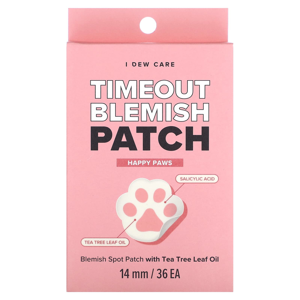I Dew Care, Timeout Blemish Patch, Happy Paws, 36 патчей