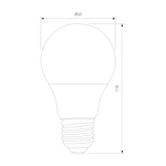 Светодиодная лампа А60 17W 3300K E27 BLE2749