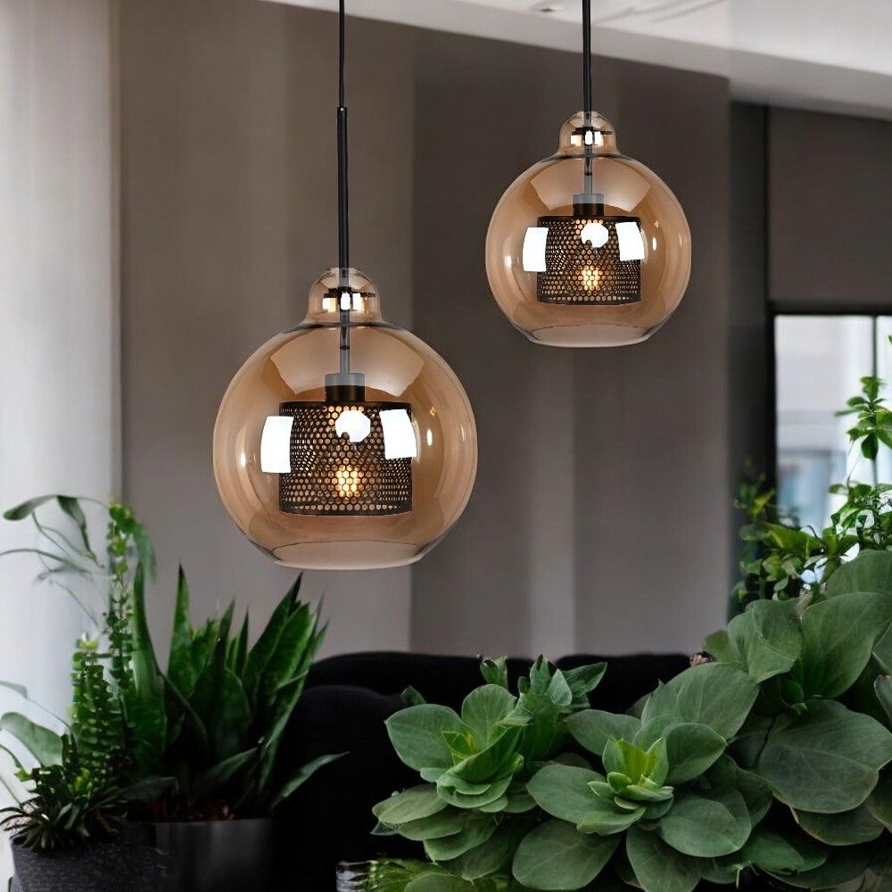 Подвесной светильник CATCH AMBER Pear L D30