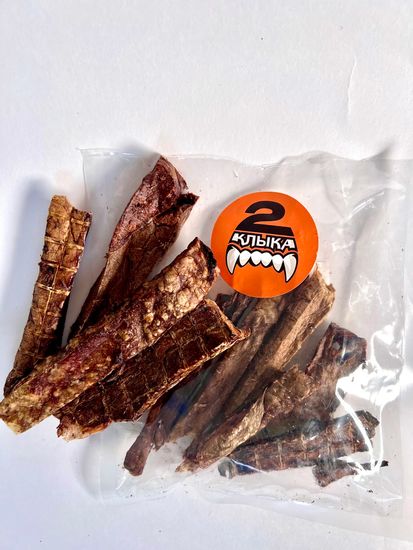 2 клыка Говяжье легкое Полоски 50 гр