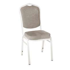 Стул Хит 25 мм с широким сидением, шенилл Малта 09, каркас белый