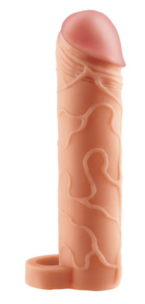 Телесная насадка с кольцом Perfect 2" Extension with Ball Strap - 19 см.