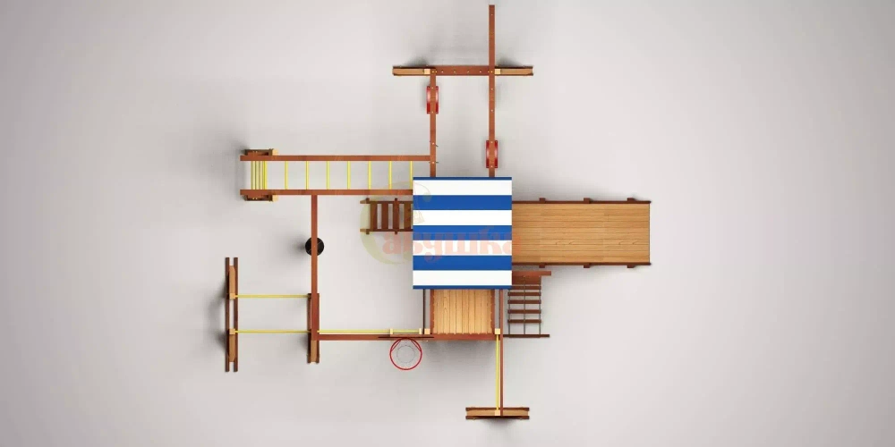 Деревянная детская площадка Савушка "4 сезона" - семейная