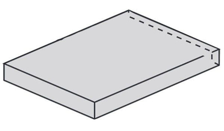 Ступень Угловая Drift Light Grey Scal.60 Ang.Sx Левая