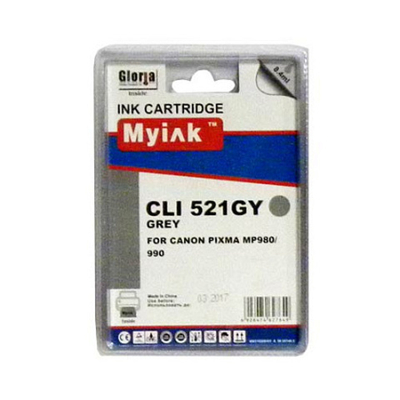 Картридж MyInk, аналог CANON CLI-521 GY для PIXMA MP980/990 Gray (8,4ml, Dye)
