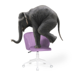 Офисное кресло Woodville Пард сиреневый