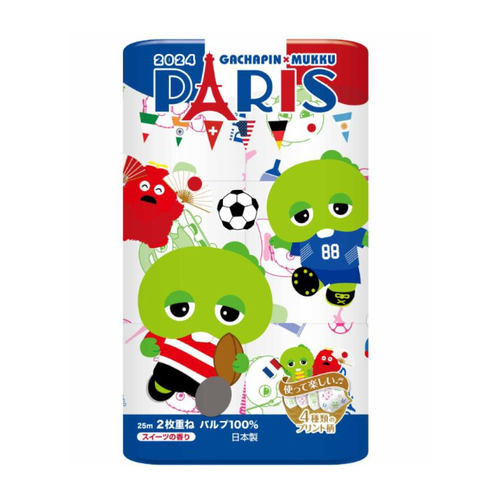 Бумага туалетная Marutomi "Summer sport" 2-х слойная 12 рул по 25м