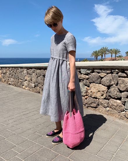 Как связать сумку шар