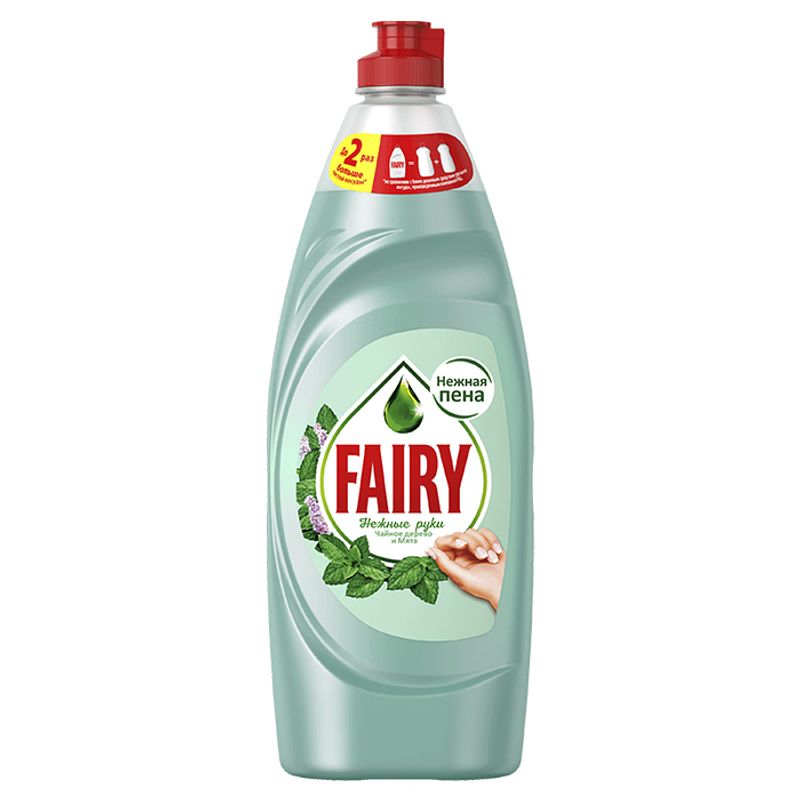 Средство для посуды FAIRY Нежные руки Чайное дерево и мята 650 л/бут