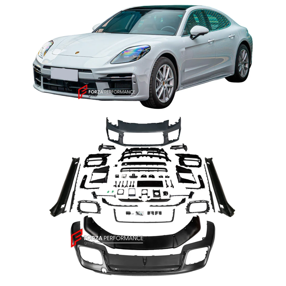 Обвес переделка в стиле 976 Turbo рестайлинг для PORSCHE PANAMERA S / 4S / 4E Hybrid 972 / 976 2024+