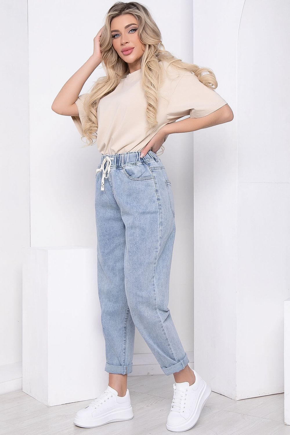 Джинсы "Вечерняя прогулка" (серо-голубые) Б8700 LT Collection (Акция)