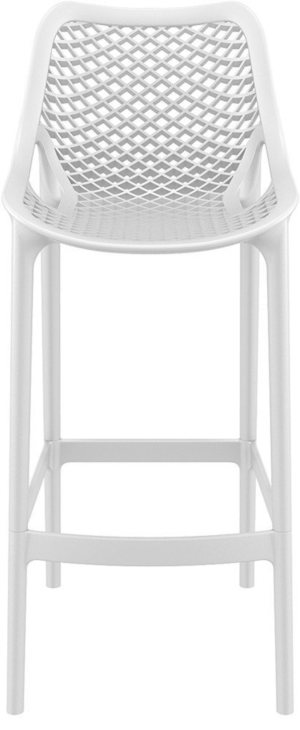 Стул пластиковый барный, Siesta Contract Air Bar 75, белый