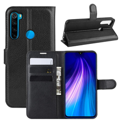 Чехол книжка на Xiaomi Redmi Note 8T, с отсеком для карт и подставкой от Caseport