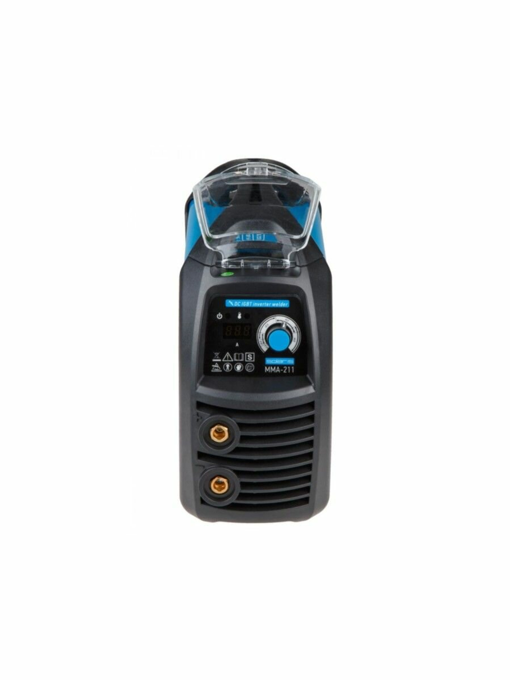 Сварочный инвертор Solaris MMA 211, ручная дуговая MMA-сварка, цифровая индикация, 20-210A, 5.6 кВ·А