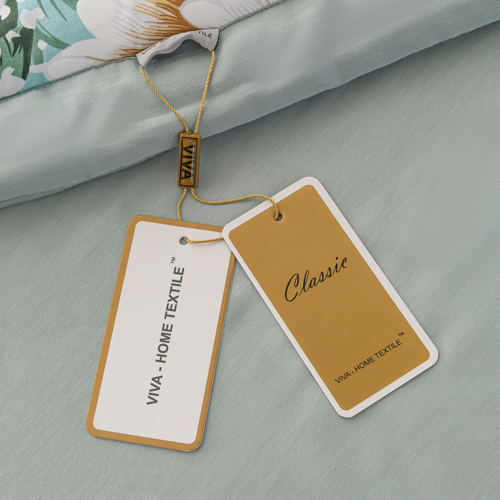 Комплект постельного белья Сатин с Одеялом 100% хлопок 160x80 на резинке OBR129