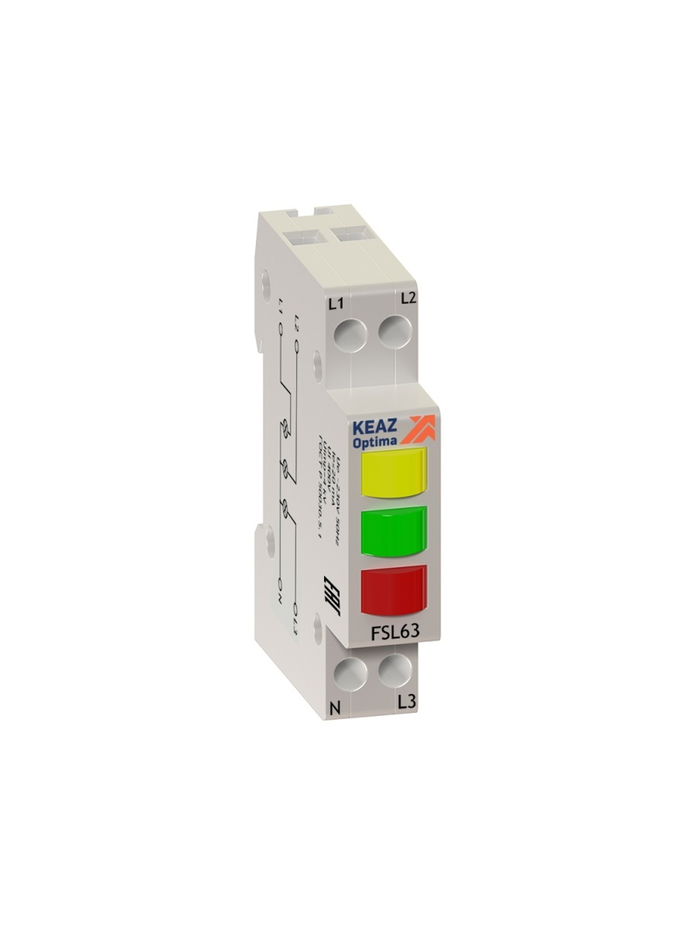 Индикатор фаз световой OptiDin FSL63 230A УХЛ3 КЭАЗ 138626