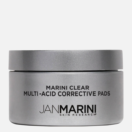 JAN MARINI Clear Multi-Acid Corrective Pads Мультикислотные корректирующие пилинг-диски для комбинированной, жирной и склонной к воспалениям кожи, 30 шт