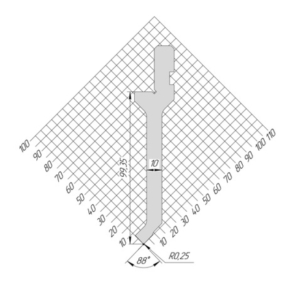 Пуансон AP 1262 88° H99,35 R0,25