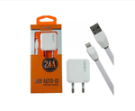 Зарядное уст-во USBx2 Auto-ID (2.4A) LDNIO A2201+IOS кабель