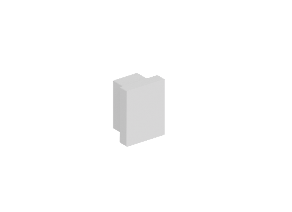 Боковая заглушка для профиля L18510RAL9003.Цвет:Белый