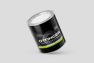 Краска дисперсионная акриловая OTTINGER Interior Matt интер. белая 0.9л