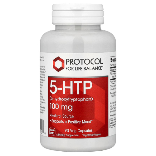 Protocol for Life Balance, 5-HTP, 100 мг, 90 растительных капсул