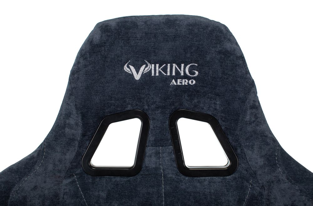Кресло игровое Zombie VIKING KNIGHT Fabric синий Light-27 с подголов. крестовина металл