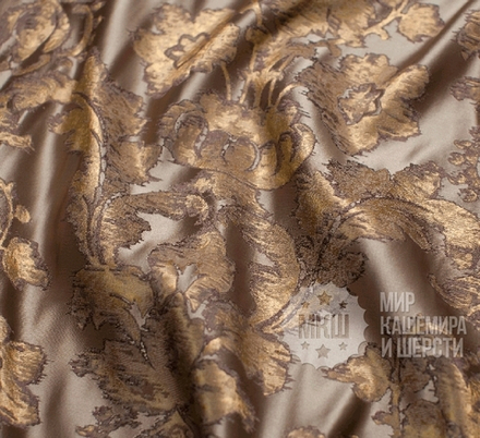 Комплект штор: БОЛЕЙН (арт. BL01-206-01)  - (140х270)х2 см.  - (Возможна высота 250 см.) - золотистые