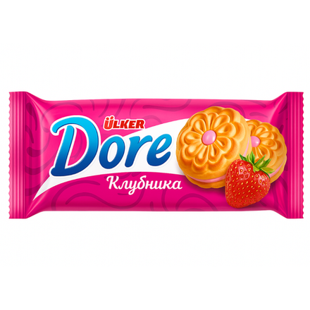 Печенье-сендвич Ulker Dore клубника 73 гр