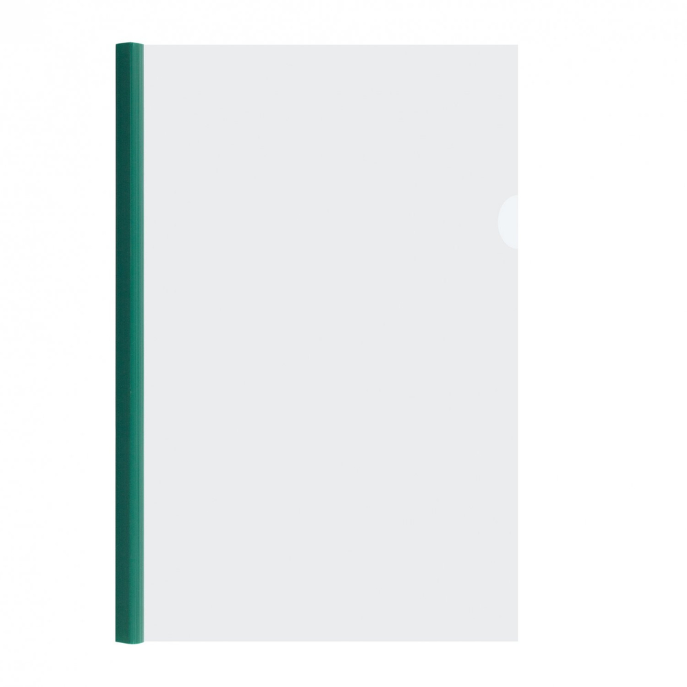 Папка-скоросшиватель с планкой Alingar, A4, 215х310 мм, 160 мкм. прозрачный, цвет планок ассорти