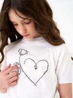 Джемпер для девочки 1408 белый