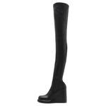 Burberry Pillar Over the knee Boots 9.5cm Women"s Black