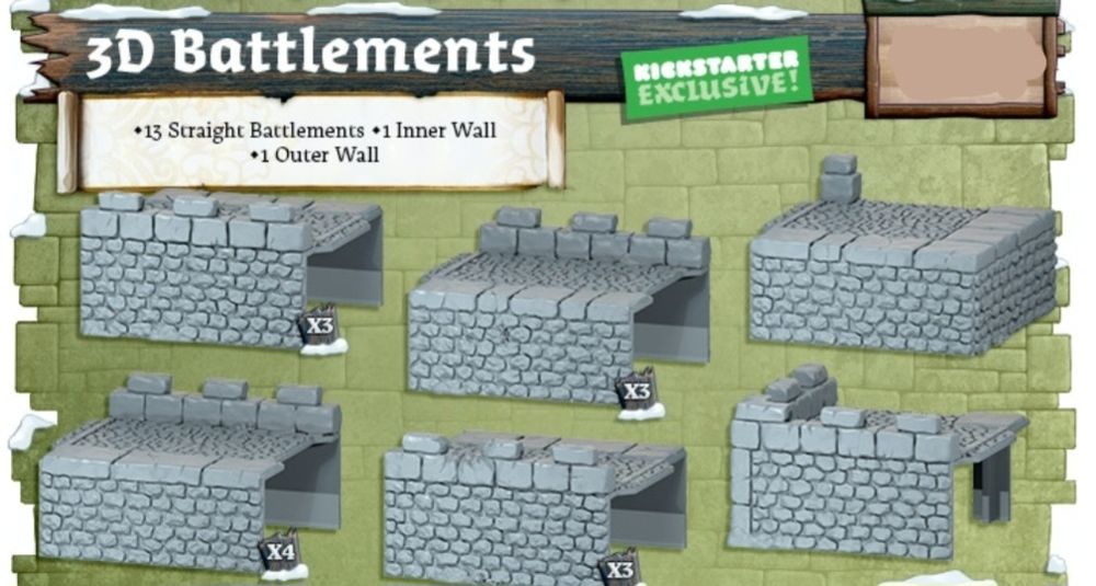 [Предзаказ] Zombicide - 3D Battlements