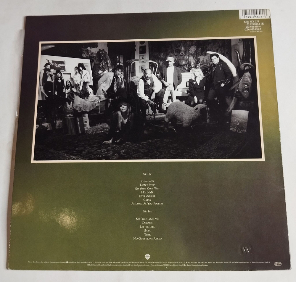 Винтажная виниловая пластинка LP Fleetwood Mac Greatest Hits (Germany 1988) Rhiannon