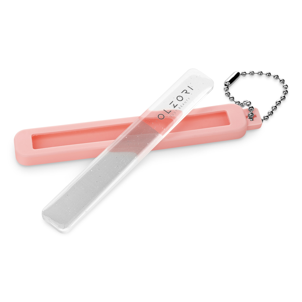 OLZORI VIRGO NAIL 01 Пилочка для ногтей полировочная, в силиконовом чехле