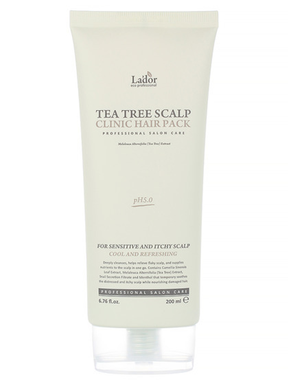 LA'DOR Маска для волос и кожи головы с экстрактом чайного дерева / Tea Tree Scalp Clinic Hair Pack, 200мл