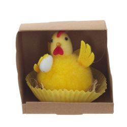 GAEM Фигурка декоративная "Цыпленок в гнезде", L6 W6 H7 см, 2в.