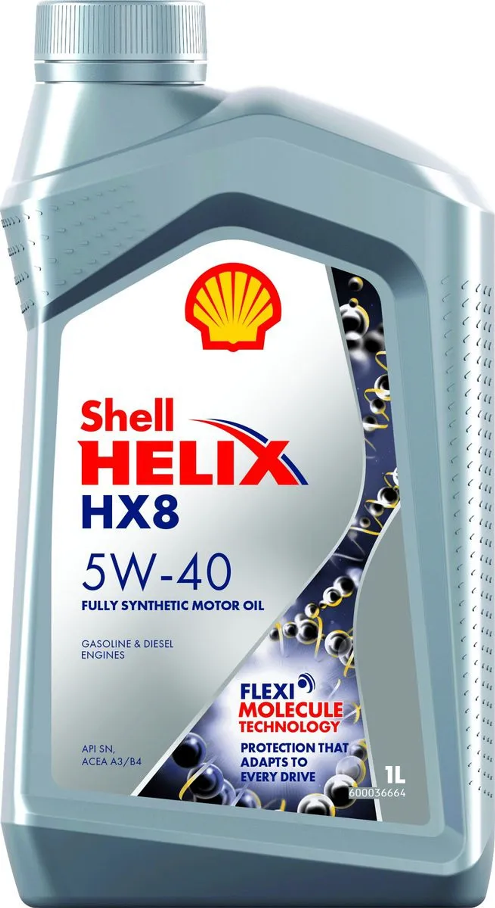 Моторное масло Shell Helix HX8 5W-40, синтетическое, 1 л