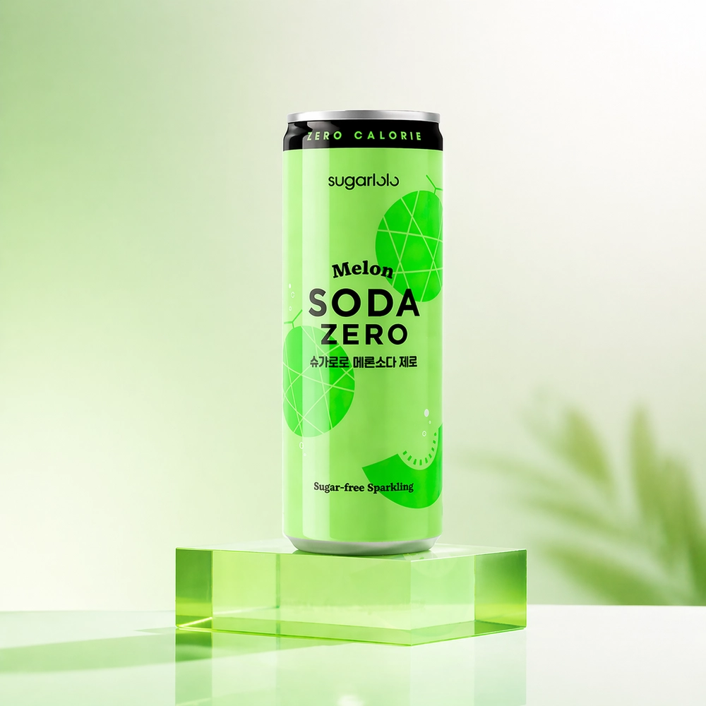 Напиток газированный без сахара Soda Zero со вкусом дыни