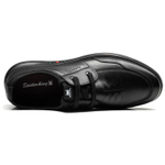 Spider King Cow Leather Casual Shoes Men"s Black