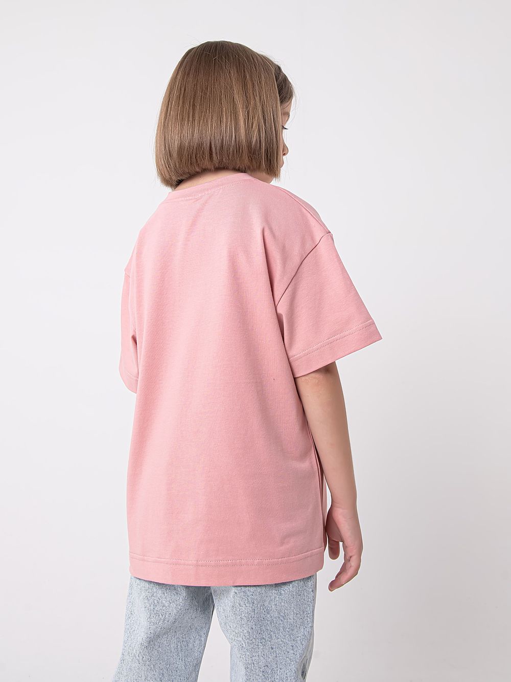 Футболка оверсайз с печатью "Персик"