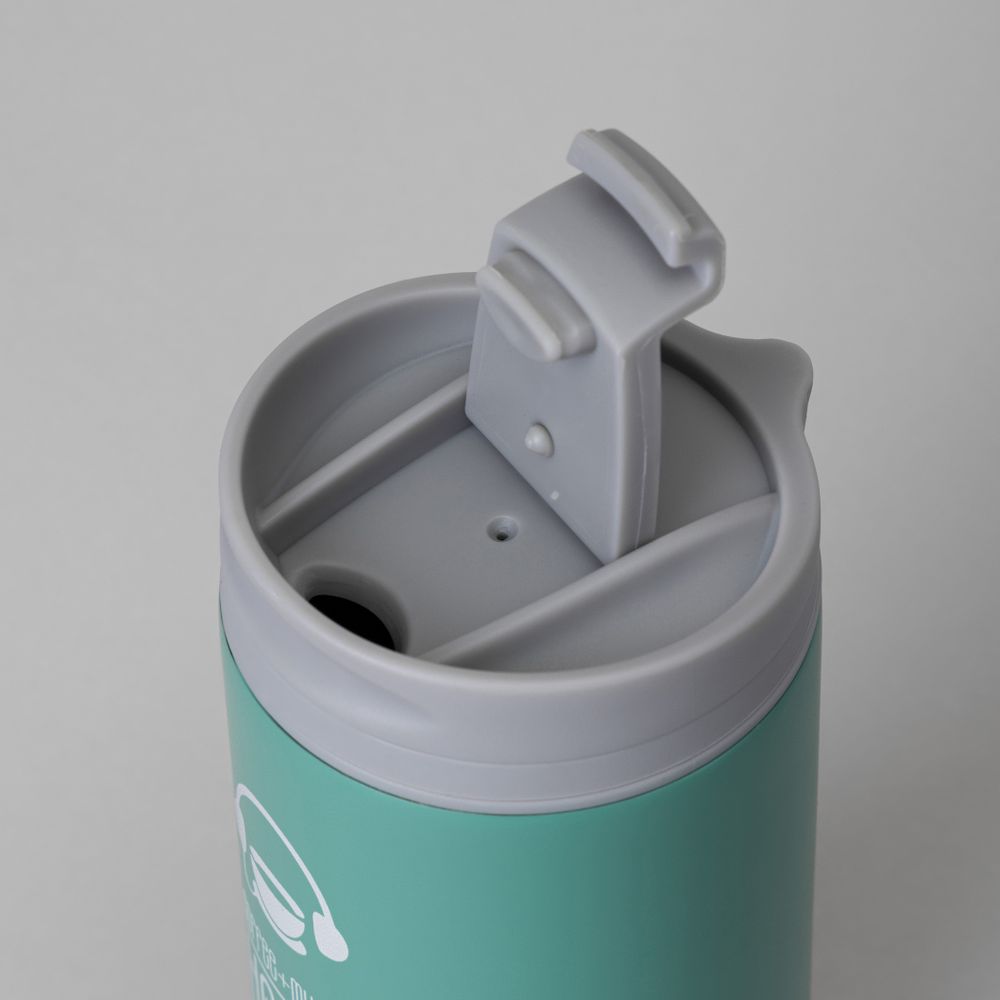 ТЕРМОКРУЖКА AGNESS "HAPPINESS" 450МЛ, КОЛБА НЕРЖ.СТАЛЬ 18/10