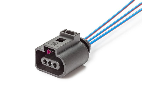 Разъем 1J0973703 3-х контактный к датчику уровня масла 06E907660, для а/м VAG, с проводами (CARGEN)