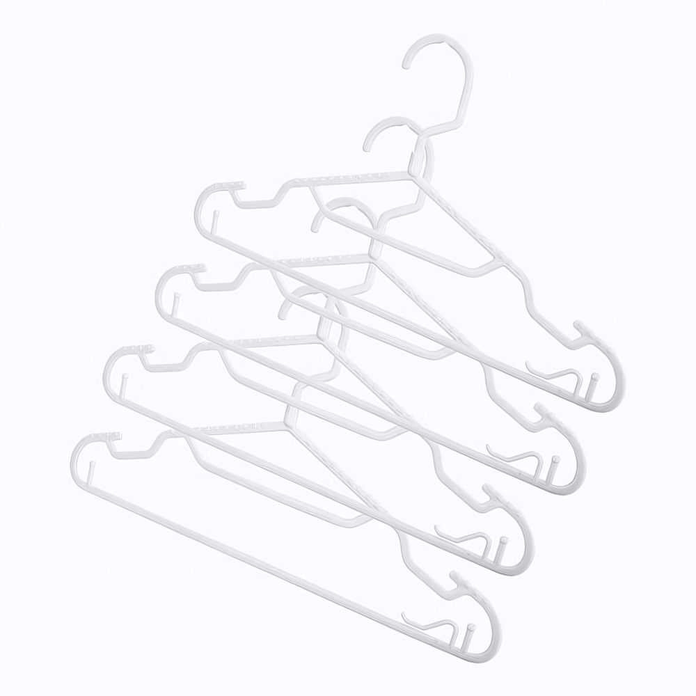 Комплект вешалок для легкой одежды slim р.46 (белый)