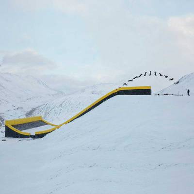 Надувная подушка «ModJump»для фристайла и экстрим-прыжков, 30×10×1,5 м