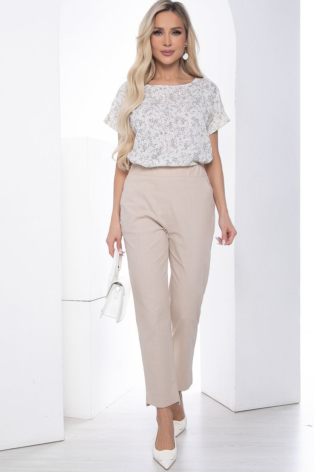 Брюки Сьюзи бежевые Б10145 LT Collection (Акция)