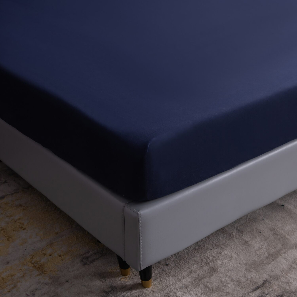 КПБ Однотонный Сатин на резинке CSR021, Евро, 4 наволочки, простынь 180*200*35